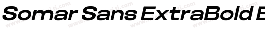 Somar Sans ExtraBold Expanded字体转换